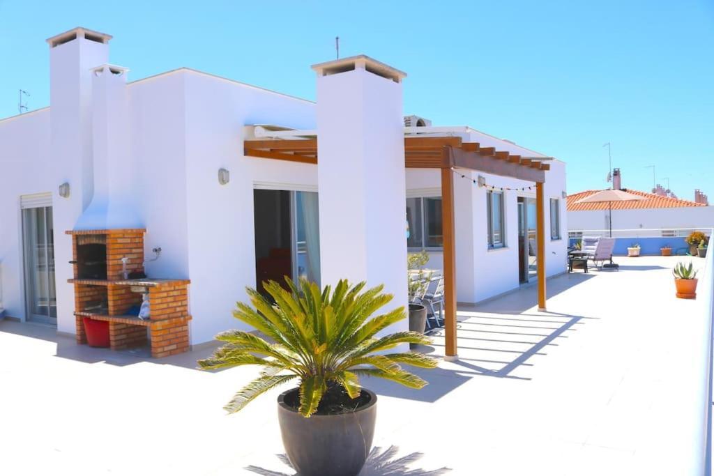 Sitio Penthouse - Big Terrace With Sea View & Bbq Villa Nazaré Buitenkant foto