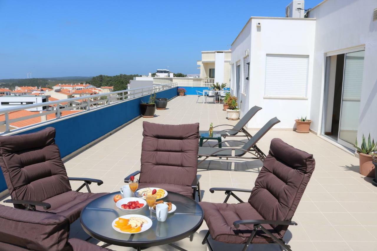 Sitio Penthouse - Big Terrace With Sea View & Bbq Villa Nazaré Buitenkant foto